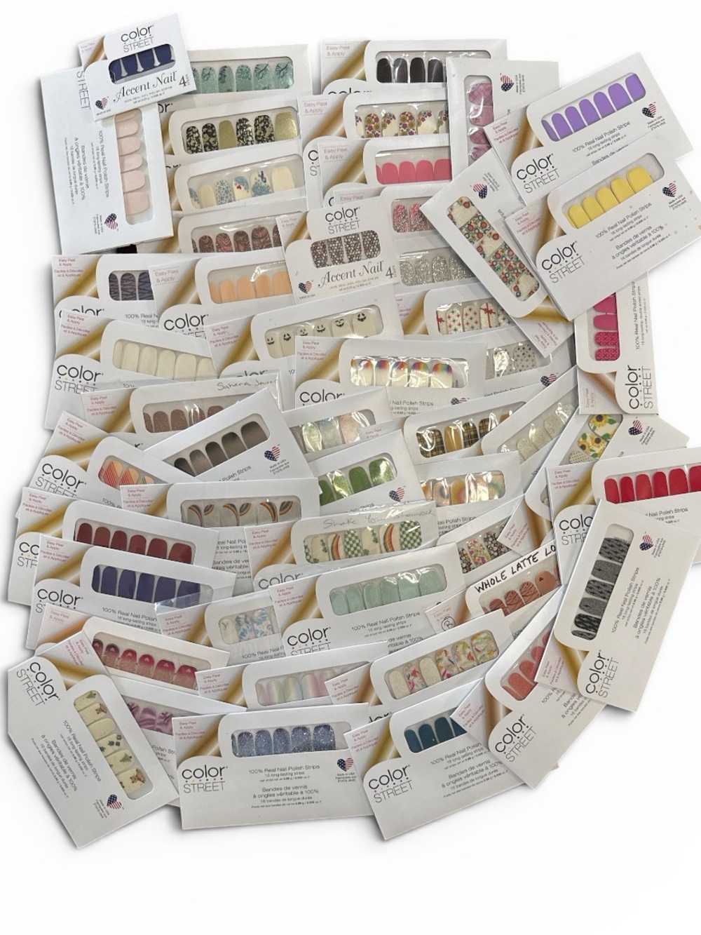 Color Street Nail Strip & Accent Lot Of 50 New & Sealed